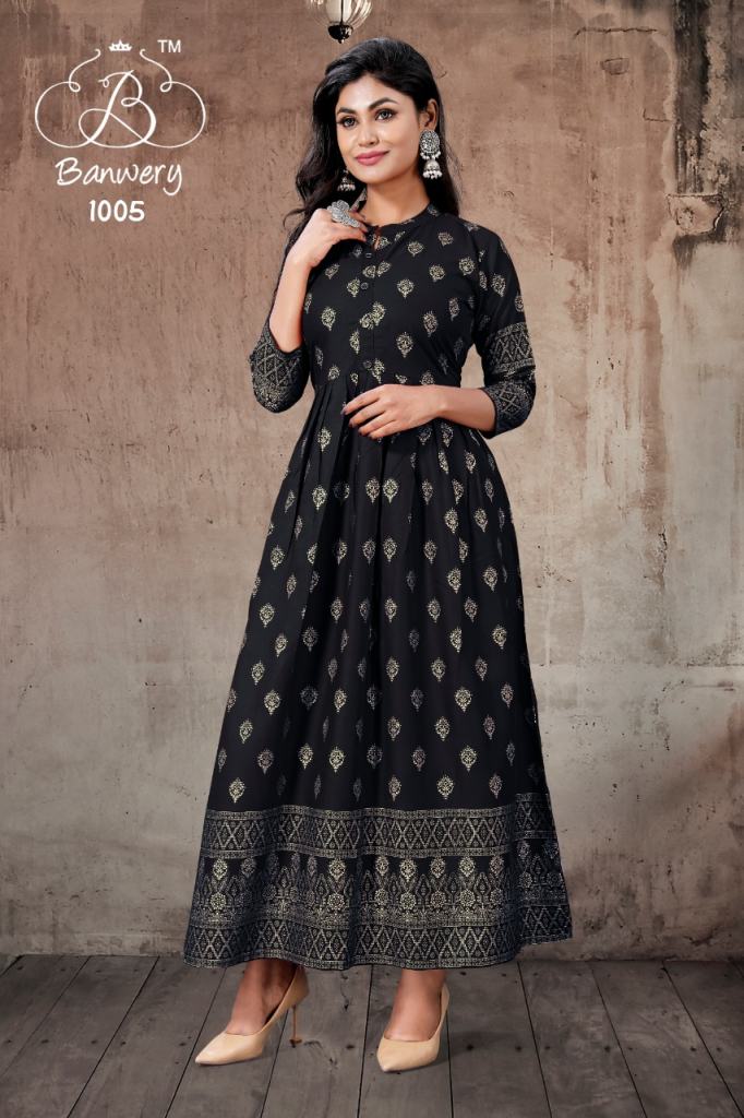 Arihant present Karigari vol 3 Heavy Rayon Designer Long Kurti Collection