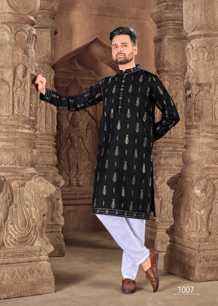 Banwery  Royal Men Vol 5 Cotton Designer Men's  Kurta With Pajama