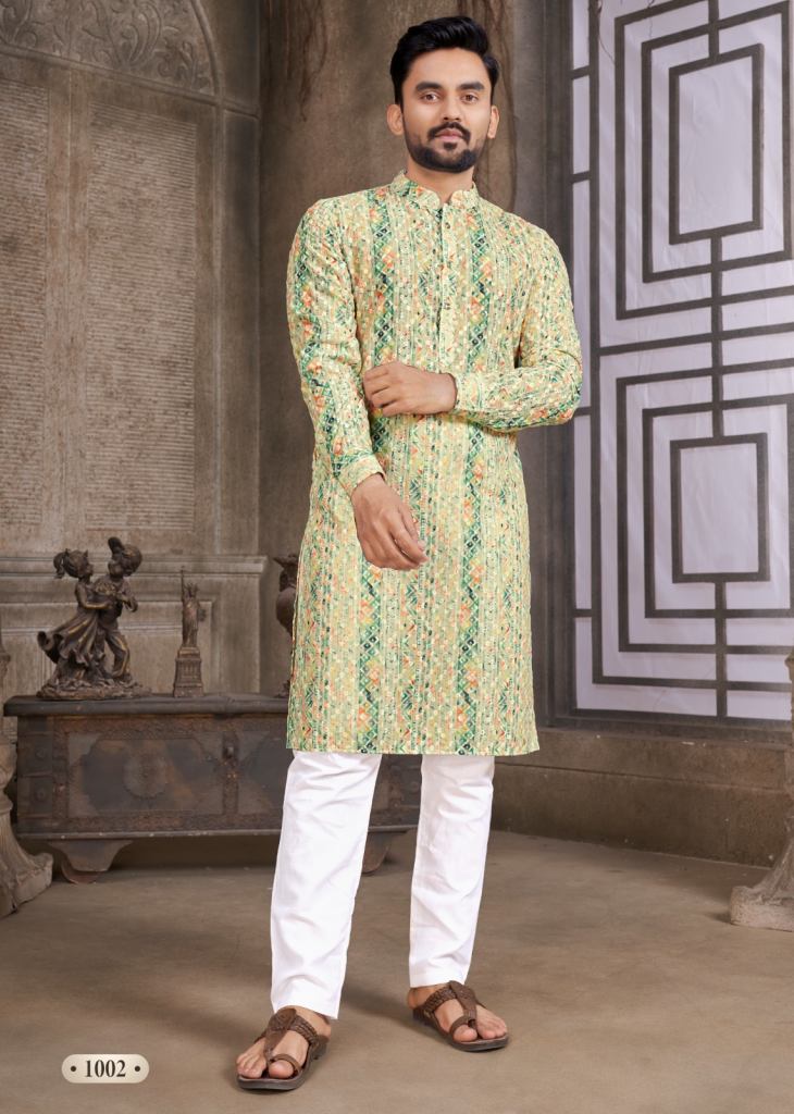 Banwery Schiffli Kurta Vol 1 Festive Designer Kurta With Pajama Collection