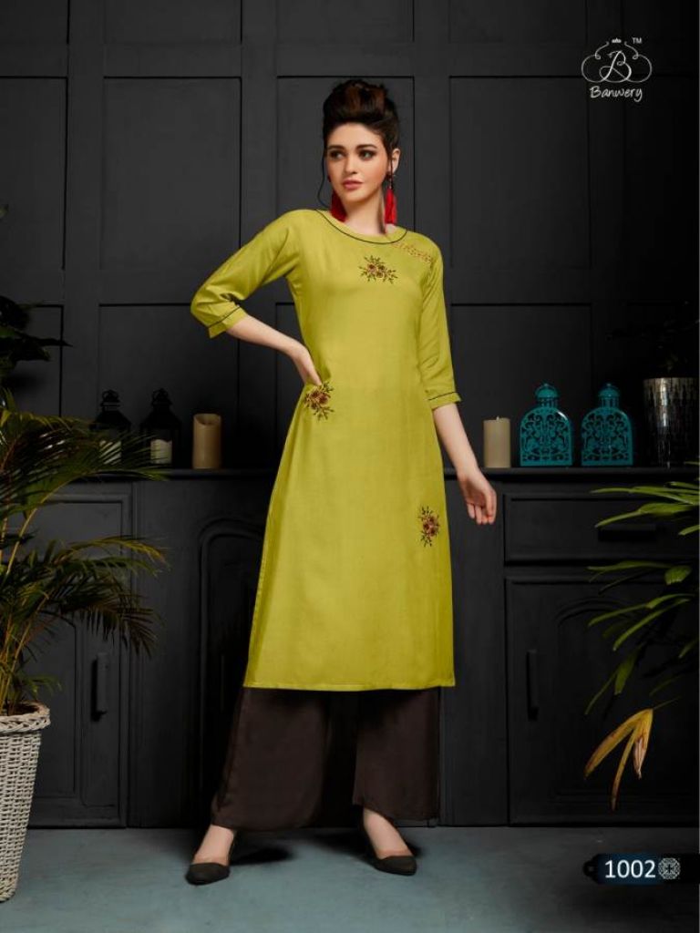 Banwery presents  Kangana  Casual Wear Kurti With Bottom