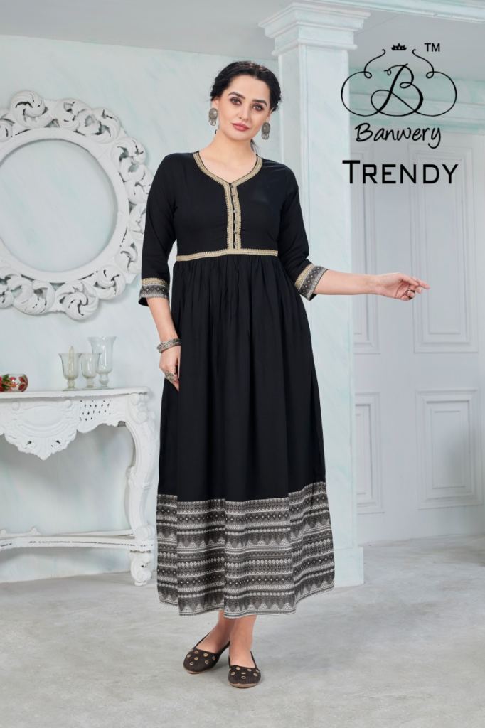 Banwery presents  Trendy  Designer Long Kurtis Collection