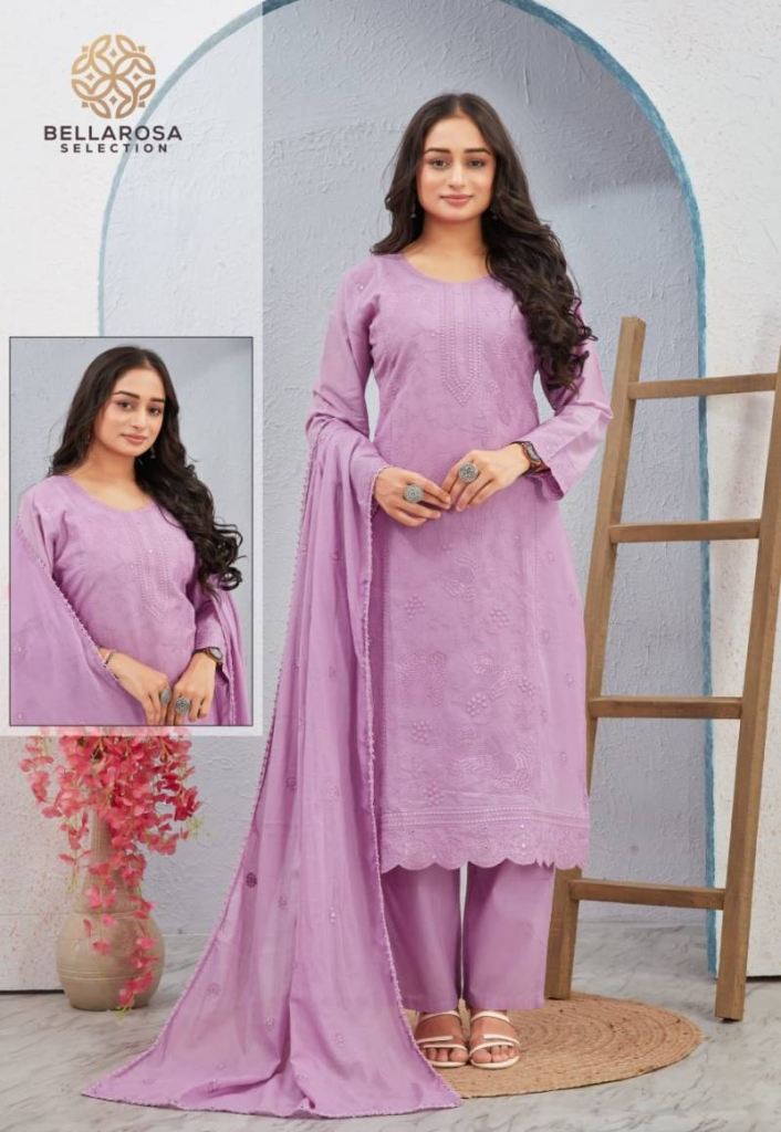 Bellarosa Pankhuri Cotton Lakhnavi Work Kurti