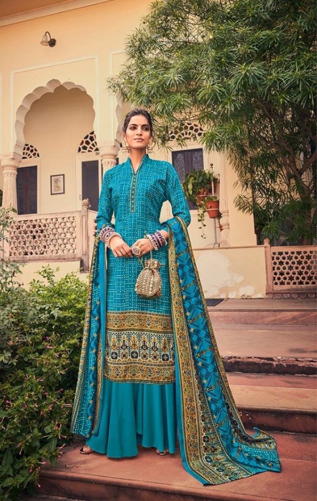  Belliza Aura Super Hit Collection Buy  Kashmiri Embroidery Work  Pure Pashmina Dress Material Catalog 