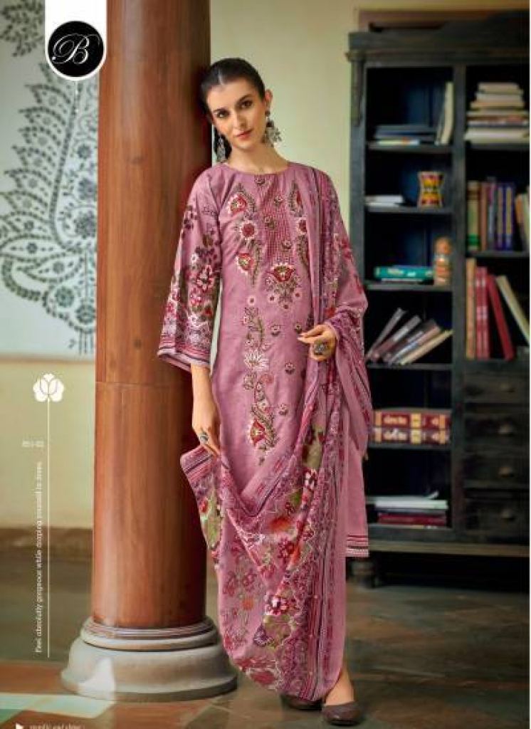 Belliza Chevron Vol 3 Digital Printed Dress Material