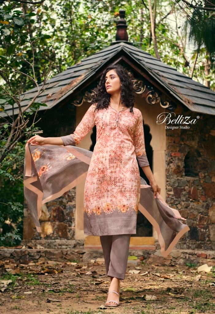 Belliza Chunri Cotton Designer Dress Material Collection