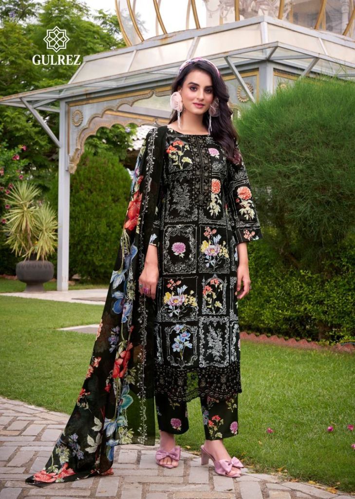 Belliza Gulrez Mahnoor Print With Embroidery Worked Salwar Kameez 