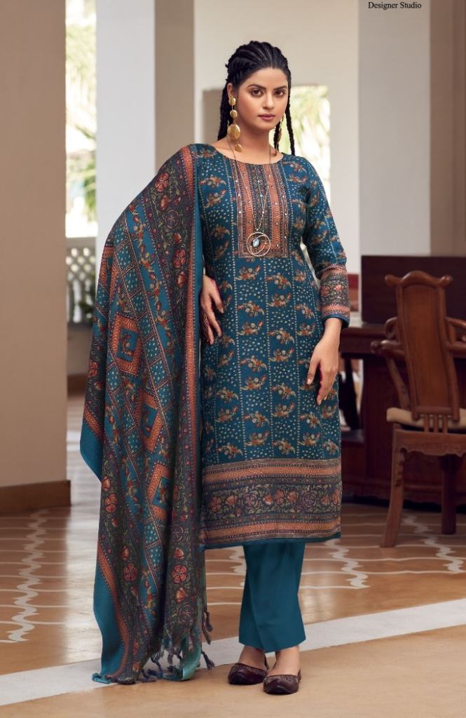 Belliza Haifa Winter Pure Pashmina Woolen Handwork Salwar Suits