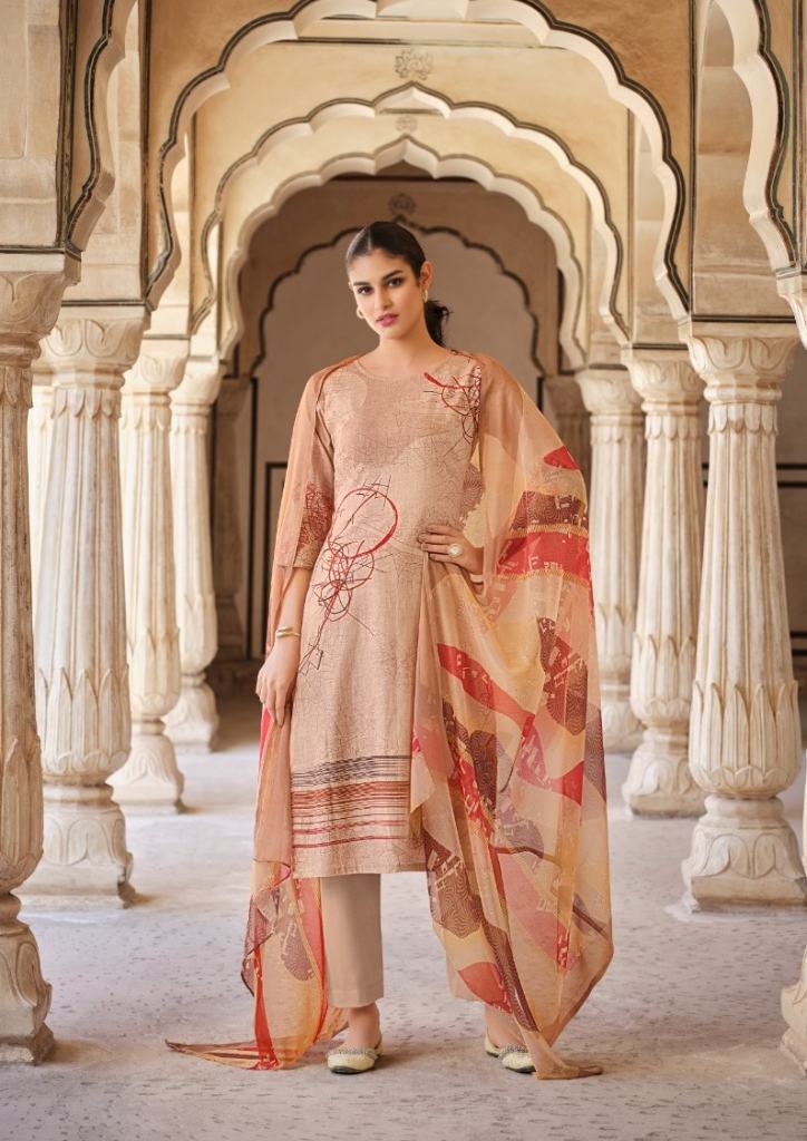 Belliza Meraki  Styles Cotton Designer Dress Material Collection