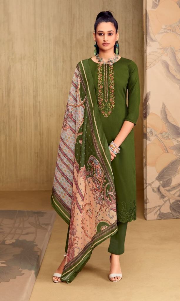 Belliza Mughal Garden Designer Dress Material Collection