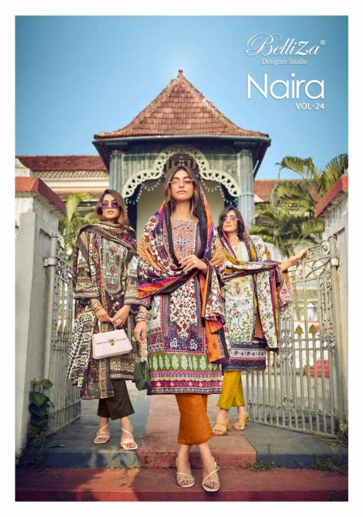 Belliza Naira Vol 24 Pure Cotton Digital Printed Dress Material