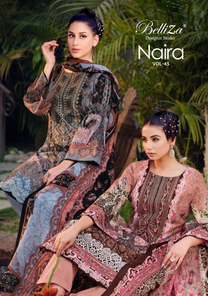 Belliza Naira Vol 45 Cotton Printed Pakistani Salwar Suit 