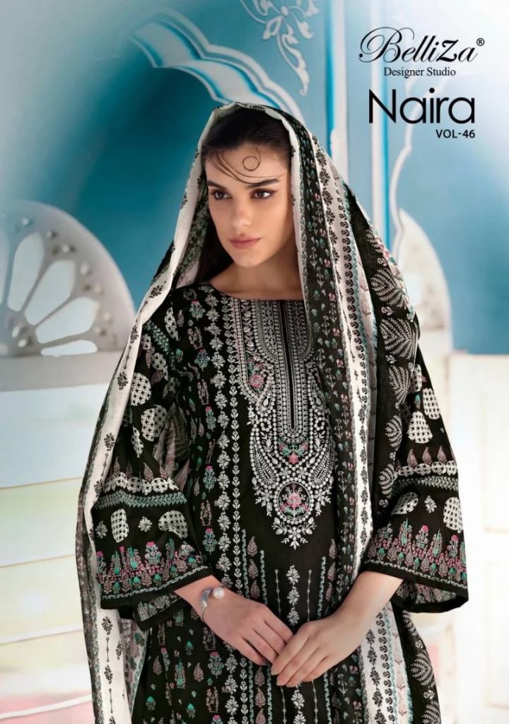 Belliza Naira Vol 46 Cotton Printed Pakistani Style Salwar Suit 