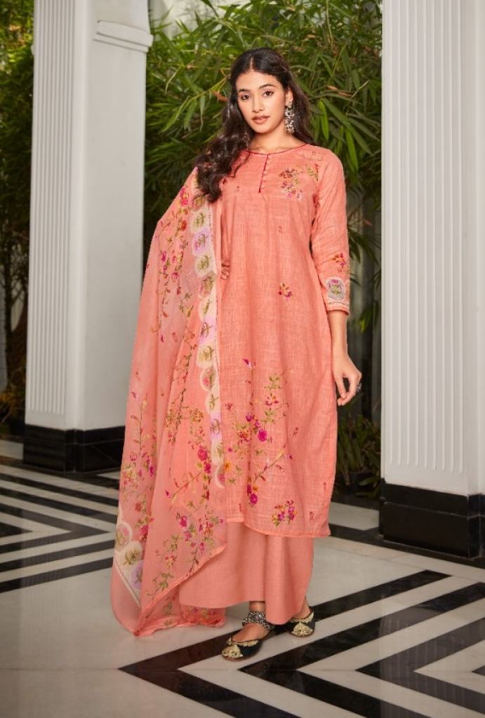 Belliza Namika Vol 2 Catalog Stylish Fancy Wear Pure Cotton Linen Printed Ladies Dress Materials