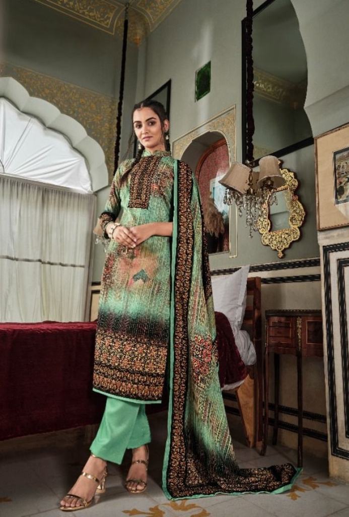 Belliza Nisarg Premium Pashmina Woollen Dress Material