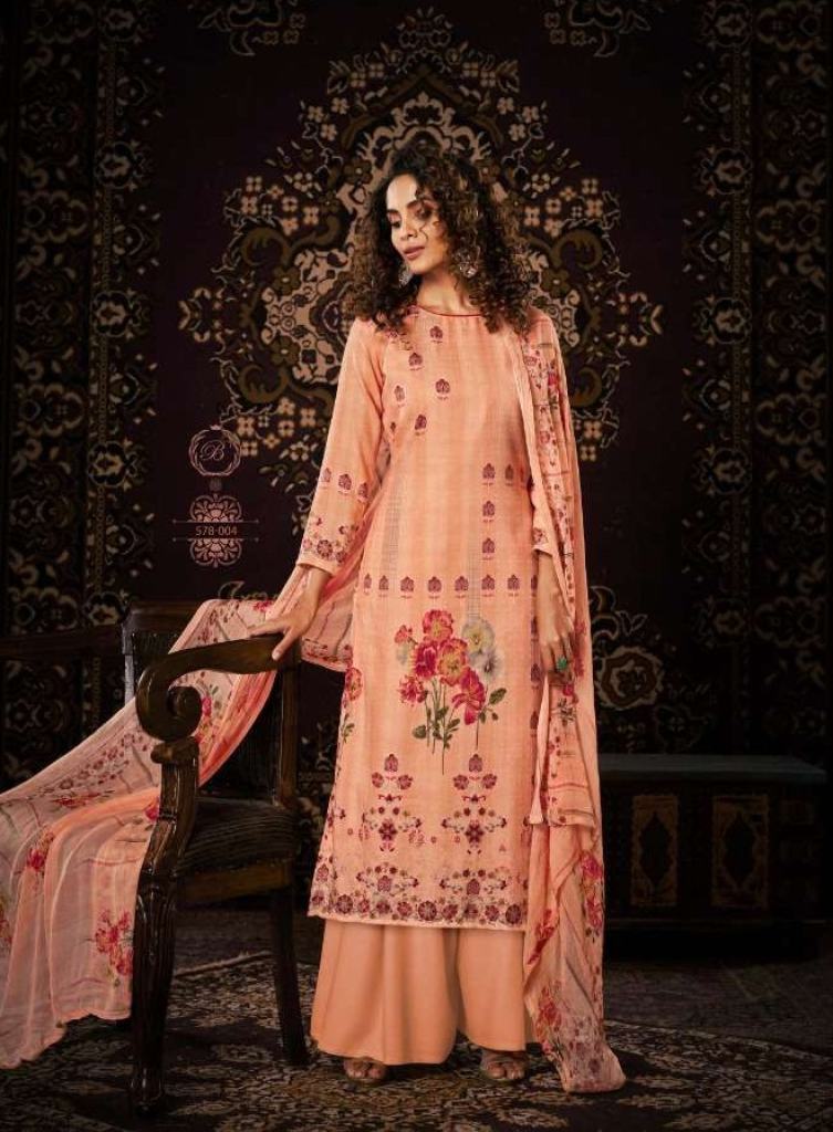 Belliza  Noor Pure Pashmina Digital Print Dress Material Catalog 