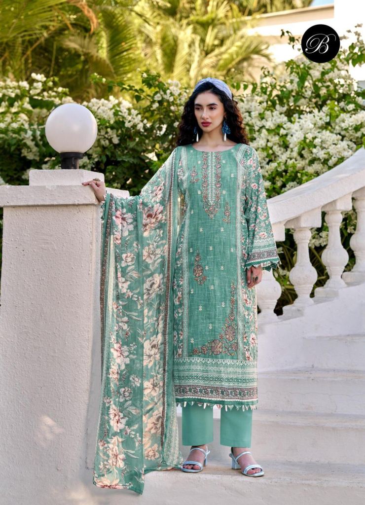 Belliza Rehana Vol 2 Embroidered Dress Material