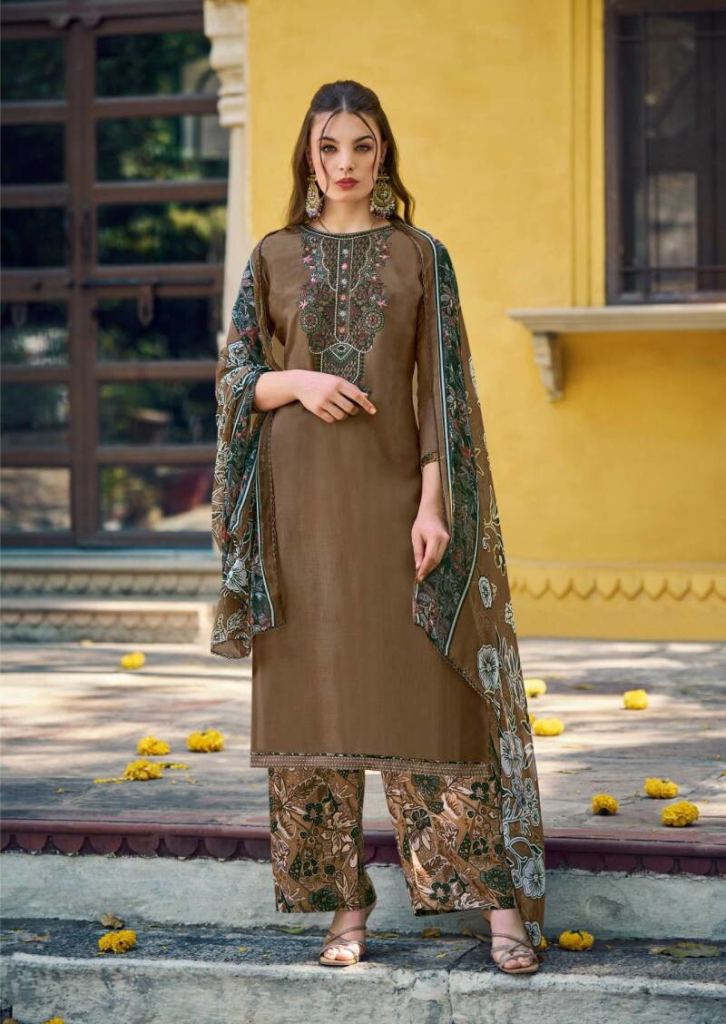 Belliza Ruhaniyat Embroidery Dress Material