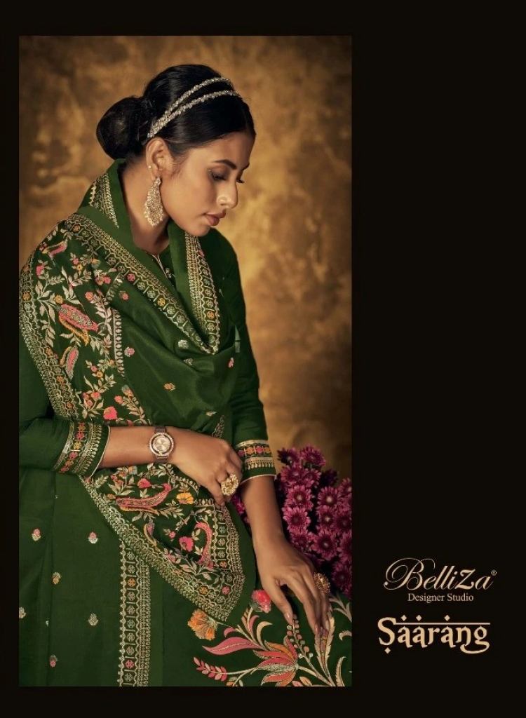 Belliza Saraang Viscose Dola Silk Meena Jaquard Suits