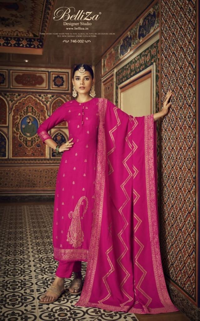 Belliza Shayarana Viscose Pashmina Designer Dress Material
