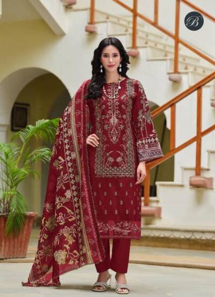 Belliza Zareen Printed Dress Material