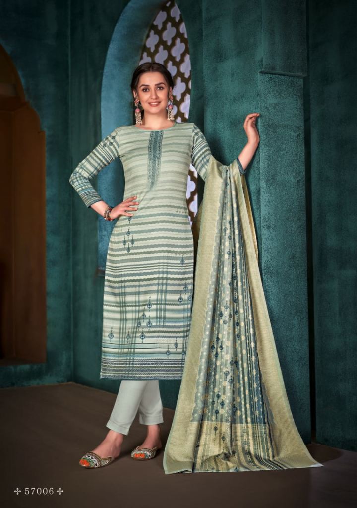 Bemitex  Nakshika vol 3 jam cotton digital printed  Designer  Drees Material 