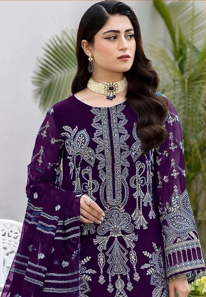 Bilqis B 08 A To D Georgette Pakistani Salwar Kameez