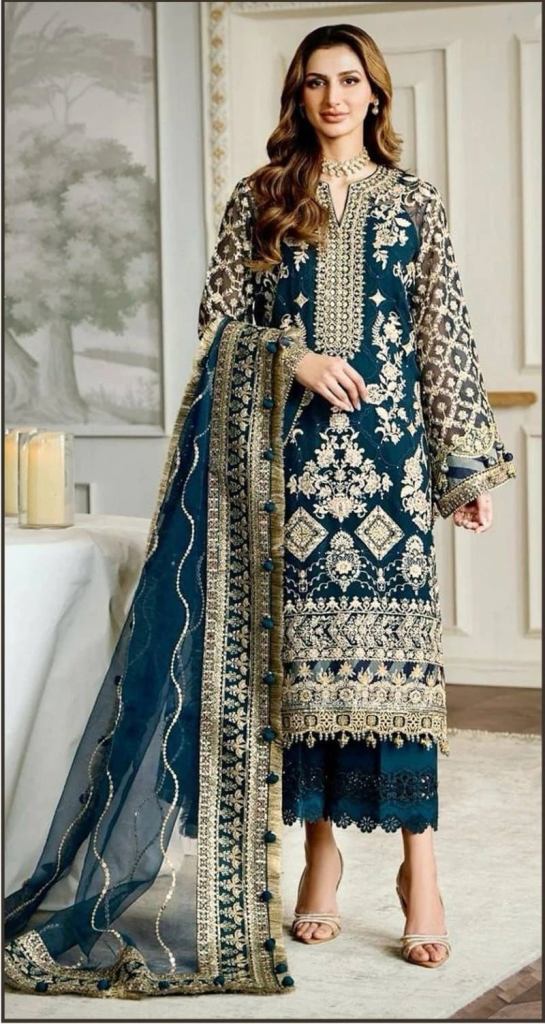 Bilqis B 58 A To D Georgette Embroidery Pakistani Salwar Suit 