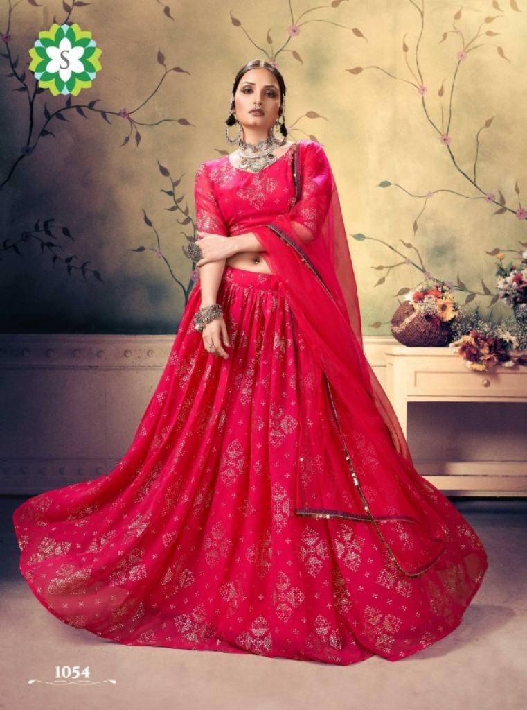 Bindiya 1054 Pure Georgette Lehenga Choli With Dupatta 