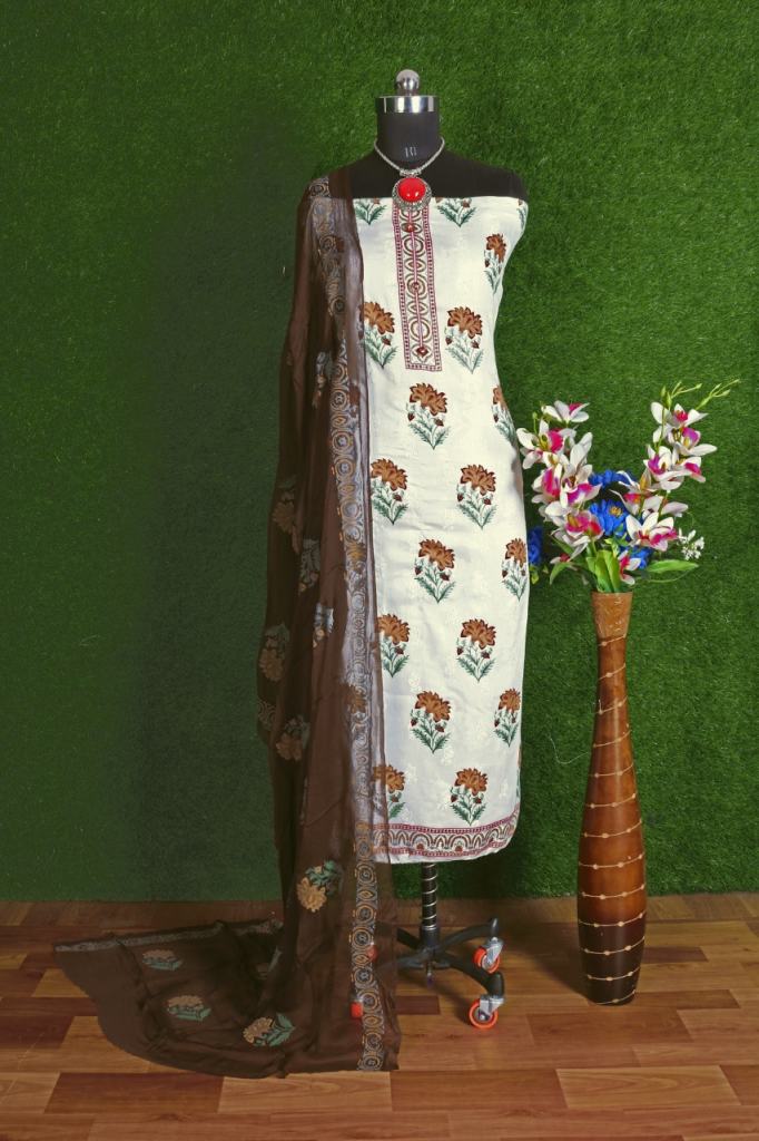 Bipson City Light 1005 Cotton Satin Digital Print Dress Material