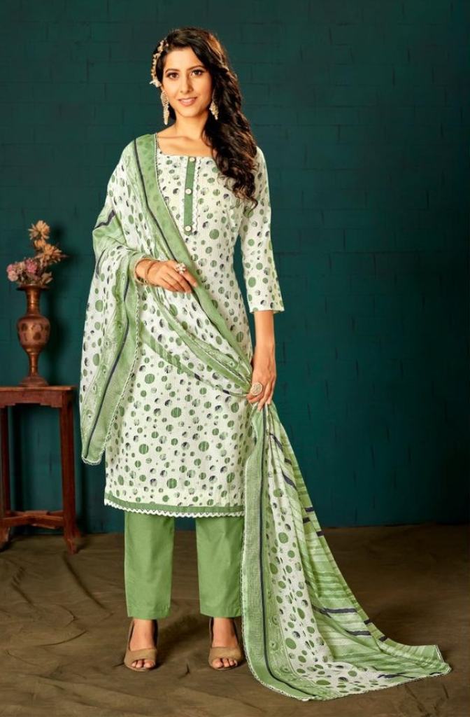 Bipson Fortuner 2107 Pure Cotton Designer Dress Material Collection 