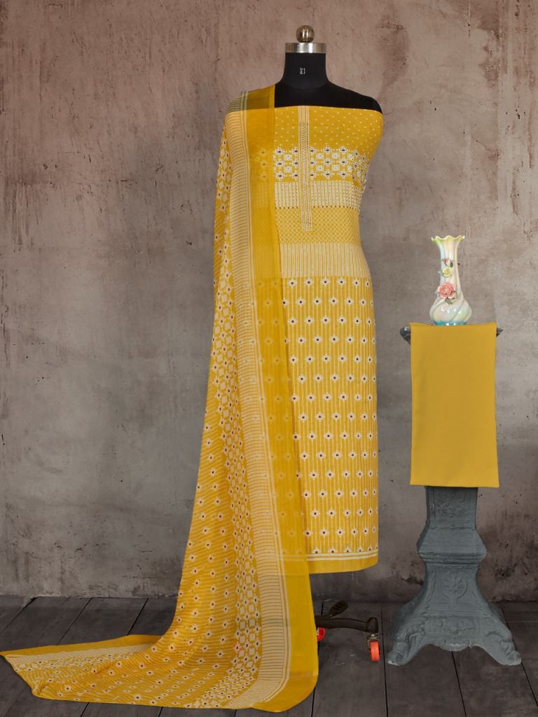 Bipson Maahi 1454 Regular Wear Cotton Dress Materials Catalog