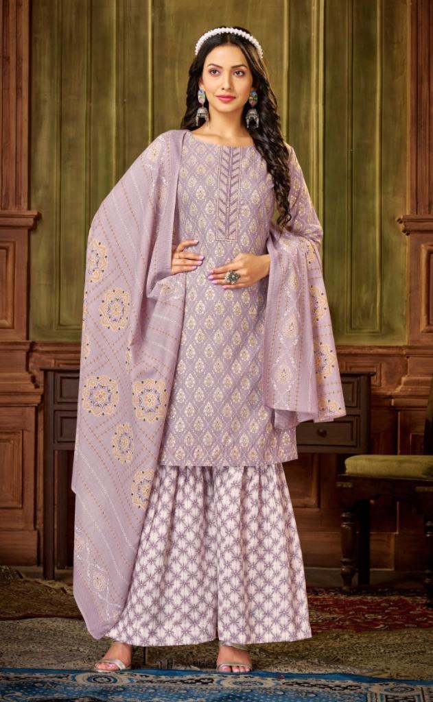 Bipson Mercedes 2149 Pure Cotton Handwork Dress Material Collection