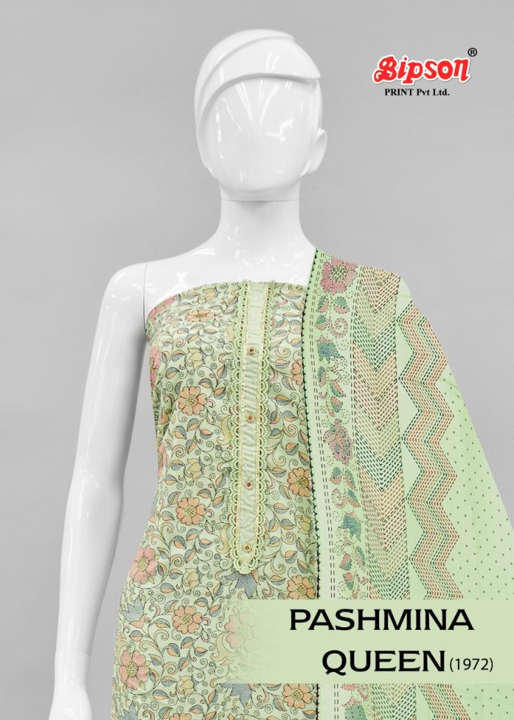 Bipson Pashmina Queen 1972 Designer Dress Material Collection