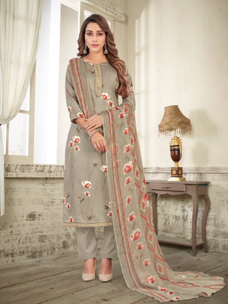 Buy UrbanStree Mumal Orange Designer Ethnic Wear Suit Set For Women Online