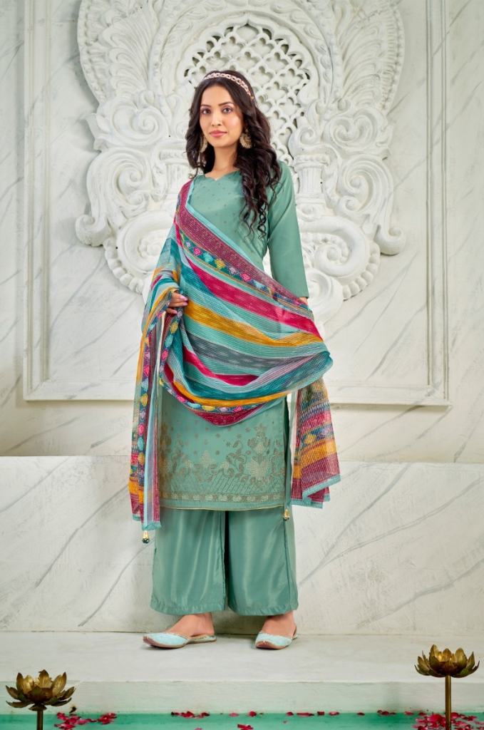 Bipson Swarovski 2152 Ethnic Wear Cotton Dress Material