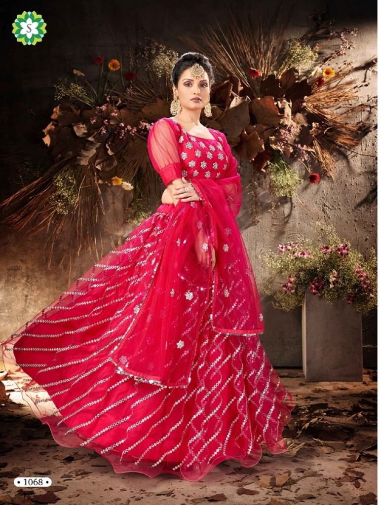 Blossom 1068	Gota Embroidery Wedding Wear Lehenga Collection