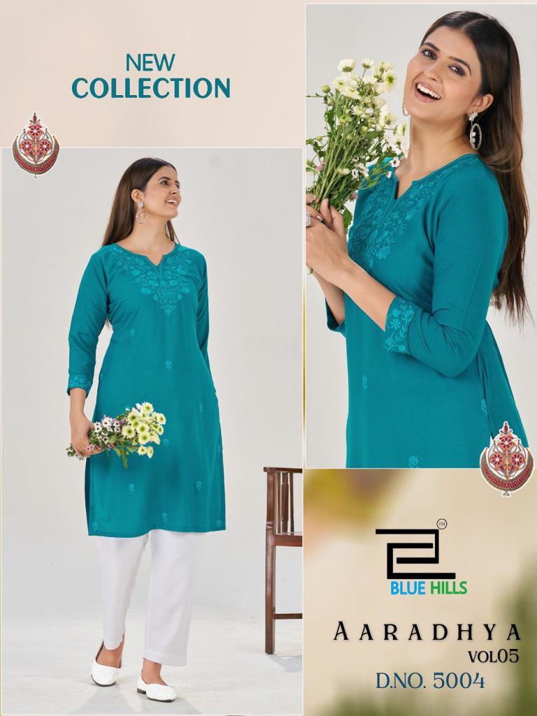 Blue Hills Aaradhya Vol 5 Embroidered Fancy Kurti 