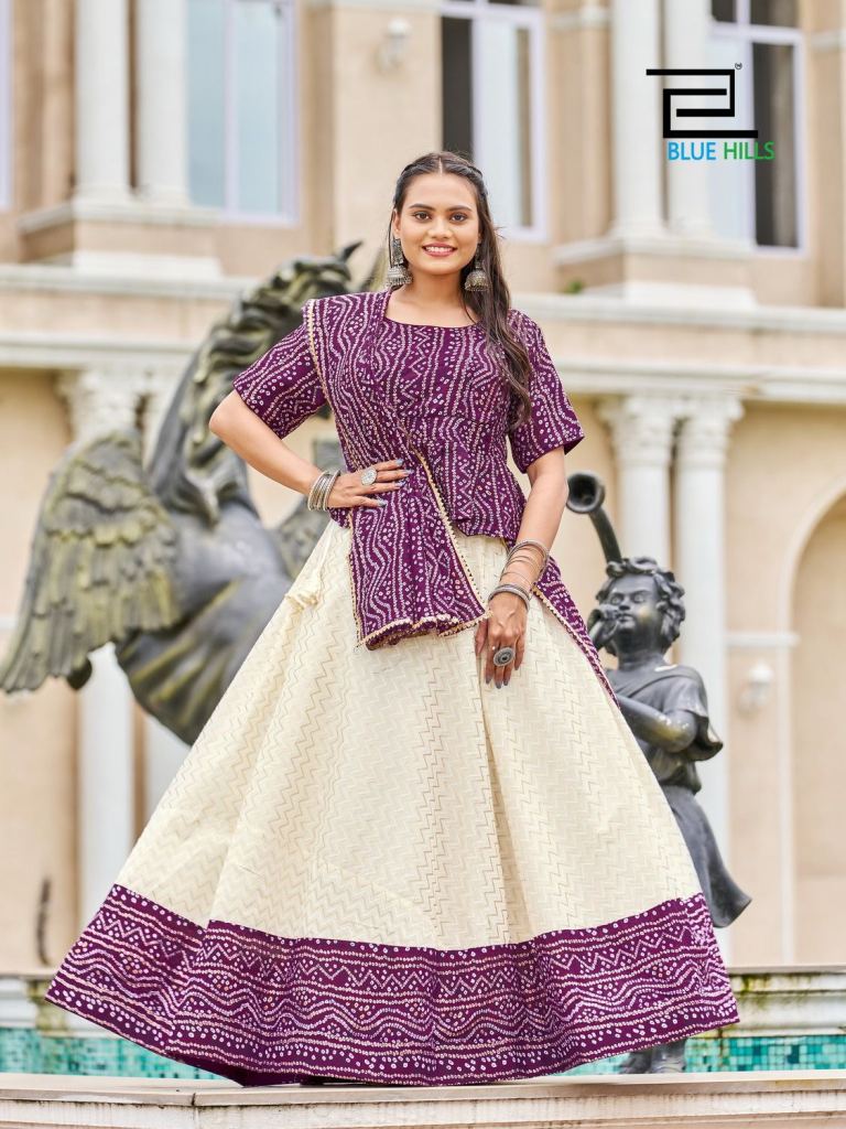 Blue Hills Bandhej Stylish Navratri Lehenga Choli Collection