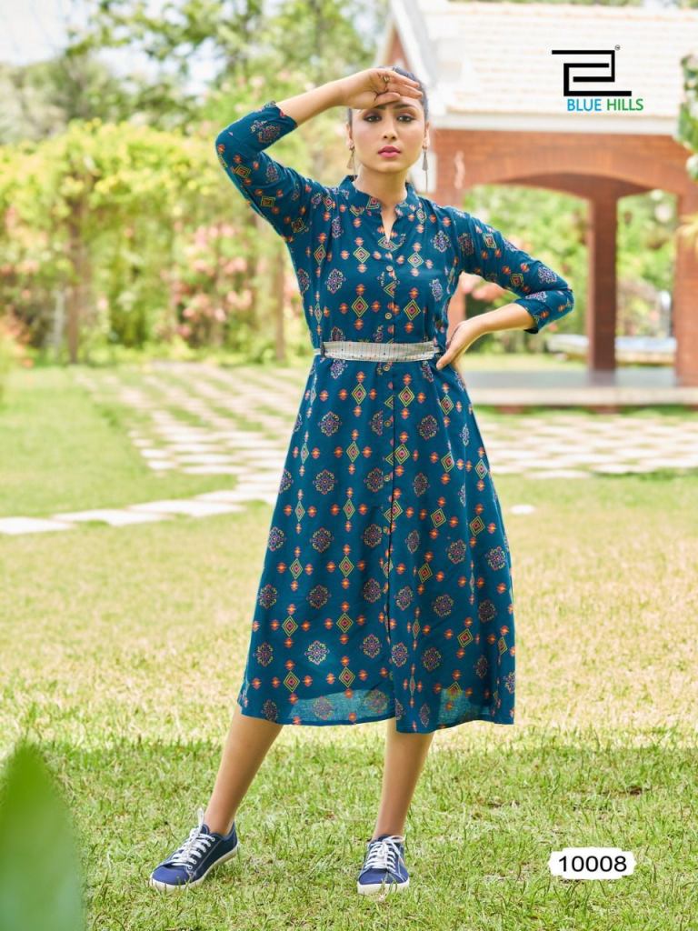 Blue Hills Belt vol 10 Heavy Rayon print kurtis 