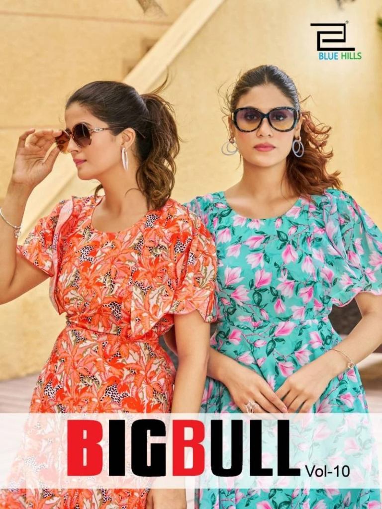 Blue Hills Bigbull Vol 10 Digital Printed Designer Gowns