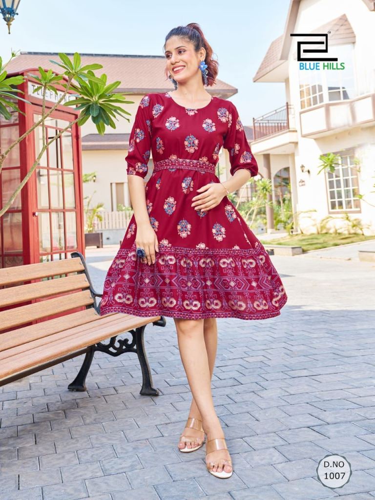 Blue Hills Bubbly Vol 1 Western Style Designer Kurti Collection