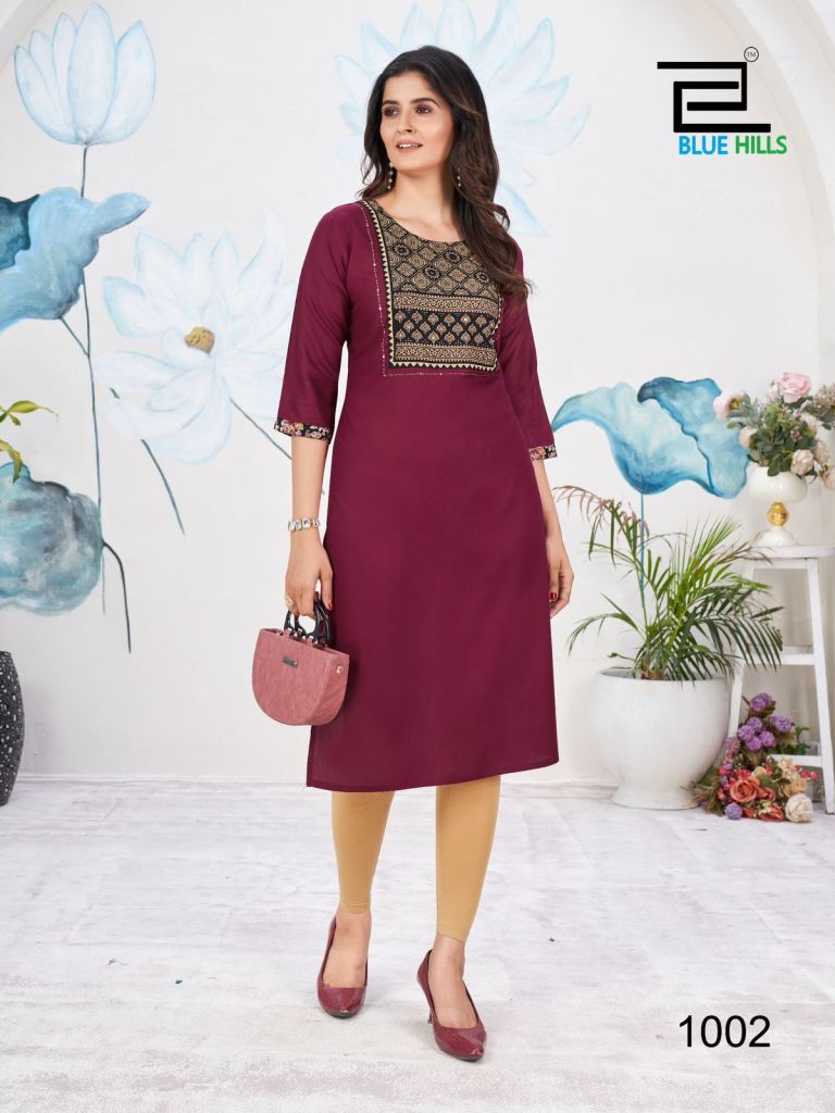 Blue Hills Cadbury  Kurti