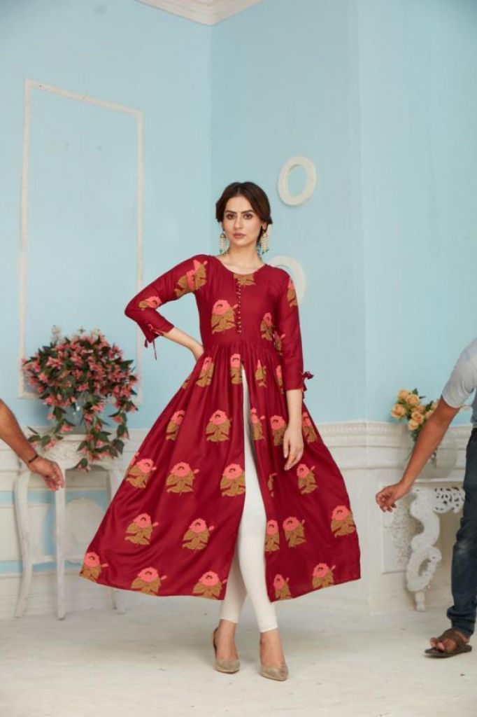 Blue Hills Calendar vol 3 Rayon Designer Center Cut Buy Kurti Designs