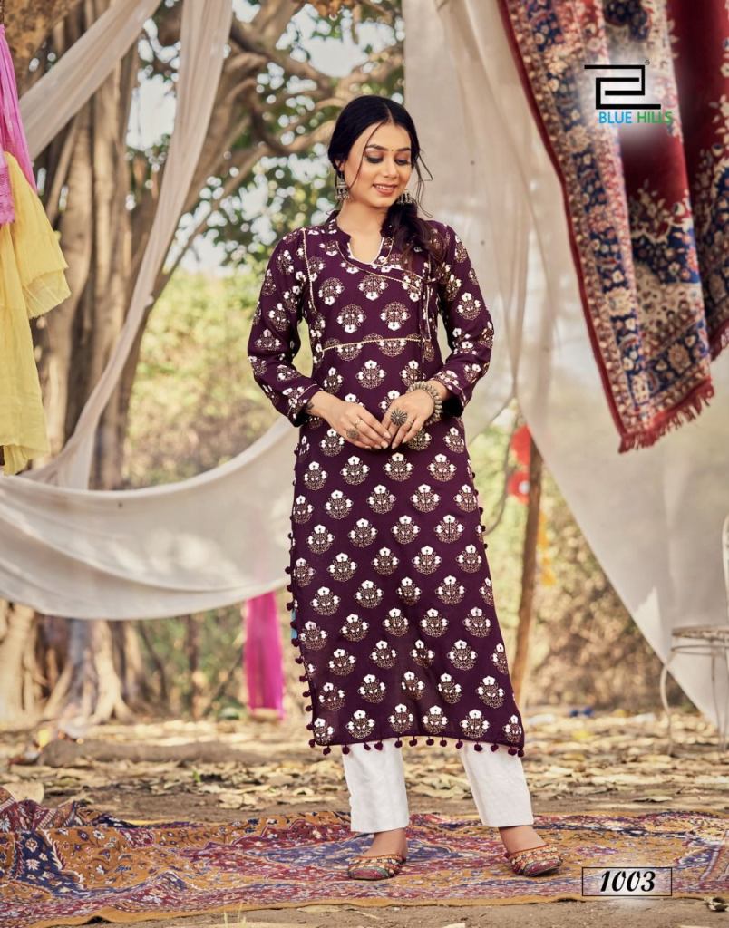 Blue Hills Candy Vol 1 catalog  Heavy Rayon Daily Wear Kurtis