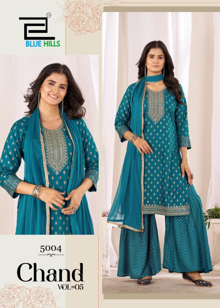 Blue Hills Chand Vol 5 Printed Kurti Bottom And Dupatta
