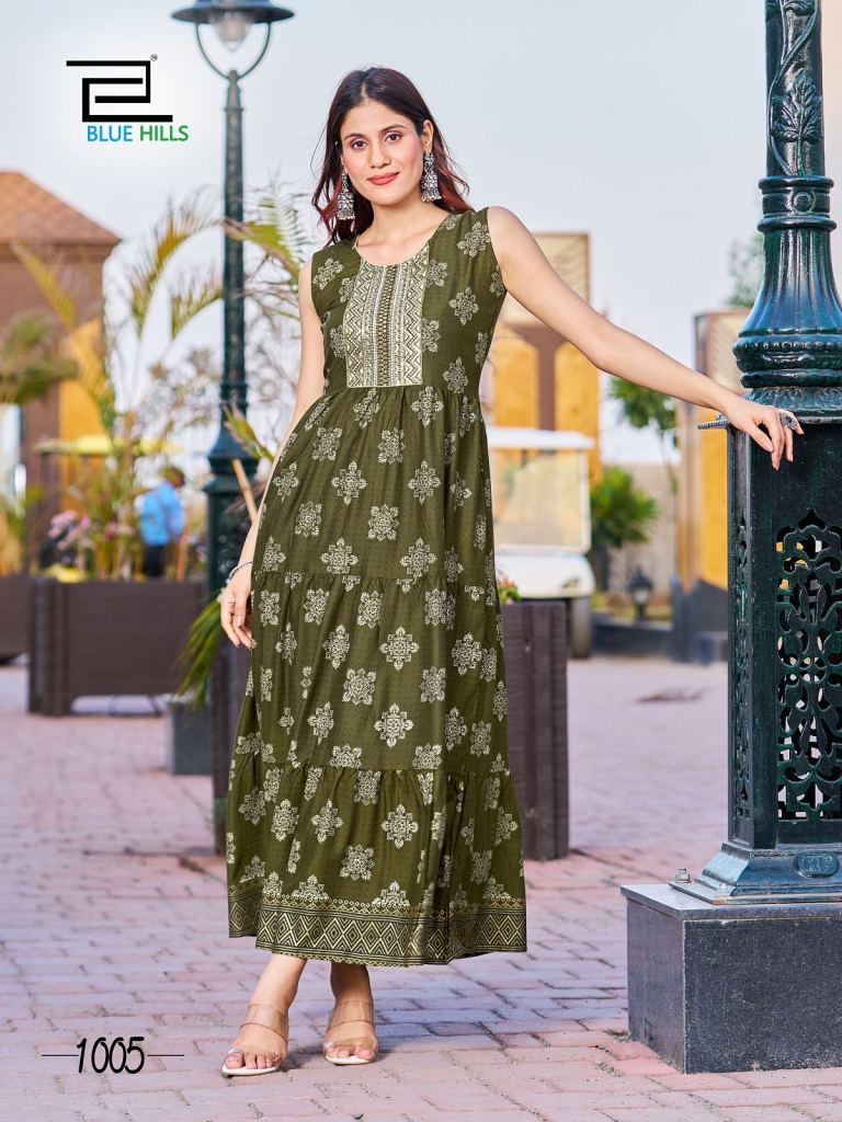 Buy Women's A-Line Long Kurti and 3/4th Sleeve Fully Stitched Plain Printed  Long Dress for Girls Design Rayon Ladies Kurti and Ankle Length with Tops  for Girls Stylish Long Online at desertcartGreece