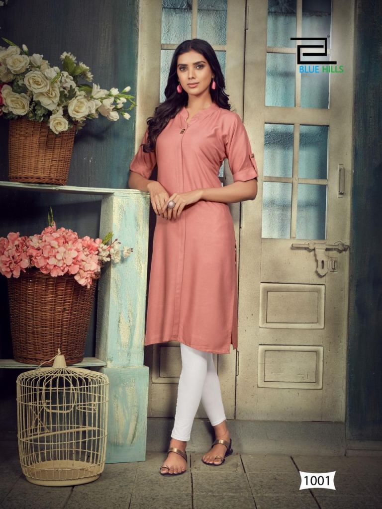 Blue Hills Colorbar  vol 10 Designer casual wear kurti wholesale