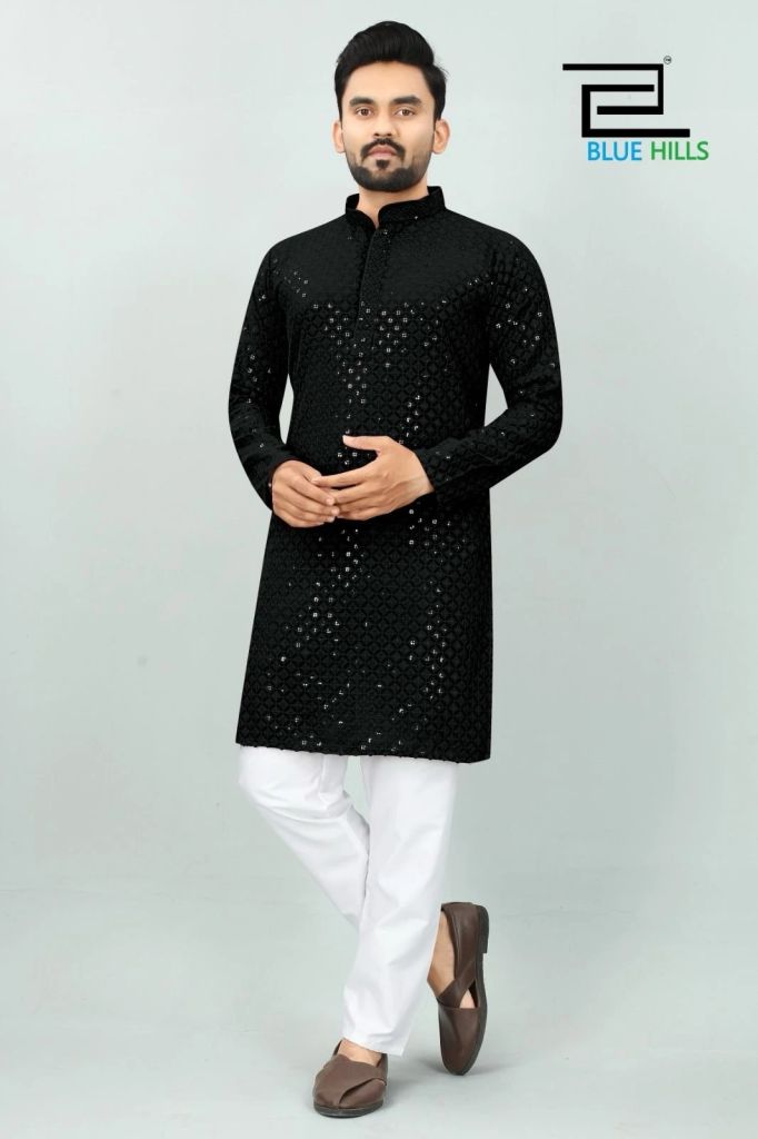 Blue Hills Desi Boyz 2 Chikankari Work Men's Kurta Pajama