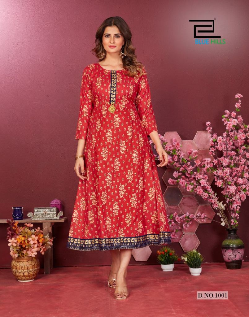 Blue Hills Fairy Tale Vol 1 Catalog Designer Wear Long Anarkali Kurtis 