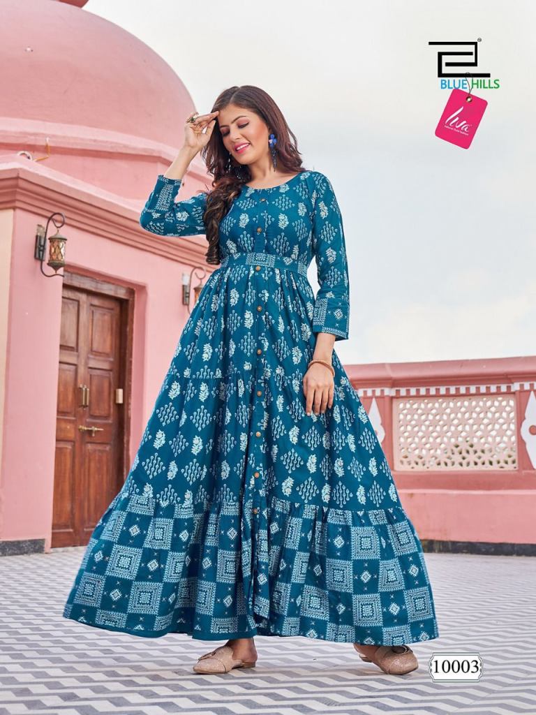 Buy Jaipur Kurti Women Green placement Printed Yoke Anarkali Kurta  JK4502-XXL Online.